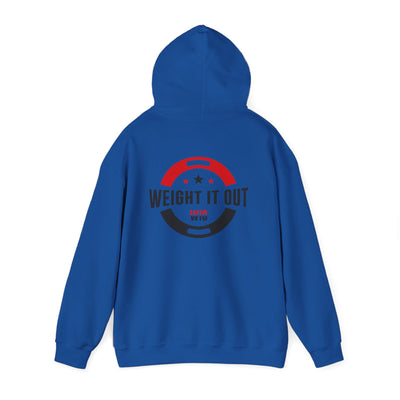 Weight It Out Hoodie - Fitness Logo Pullover Sweatshirt (WIO)