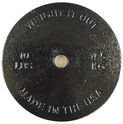 Standard 1" Center Hole Cast Iron Machined Weight Plate Pairs