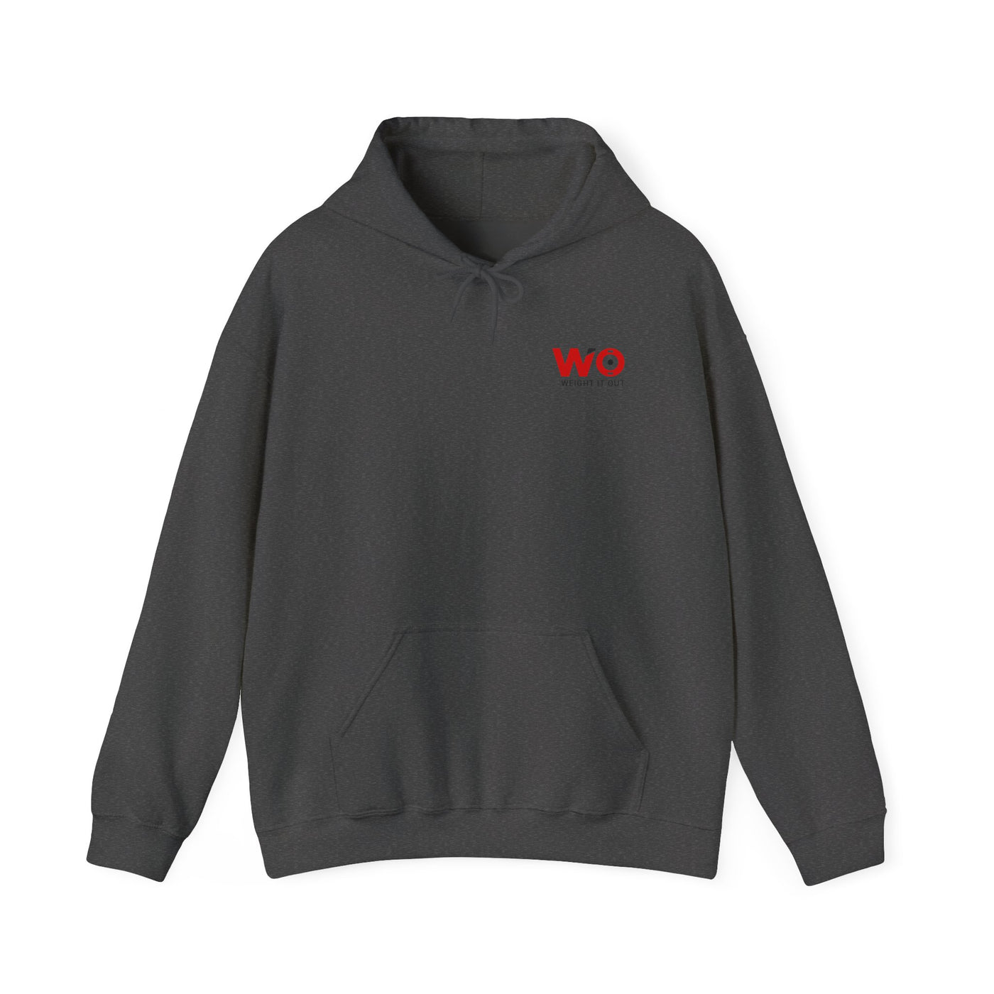 Weight It Out Hoodie - Fitness Logo Pullover Sweatshirt (WIO)