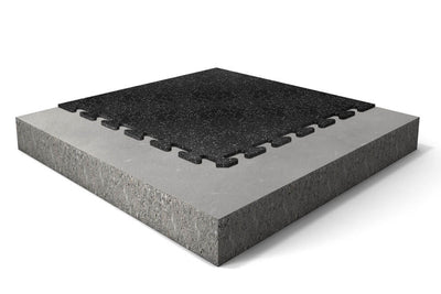 Interlocking Rubber Gym Flooring Tile Mats