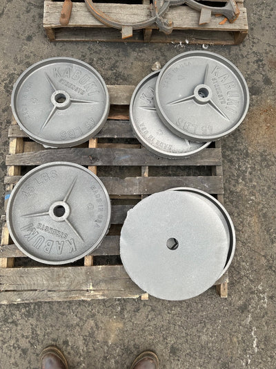 Kabuki Cast Iron Machined Olympic Weight Plate Pairs Preorder