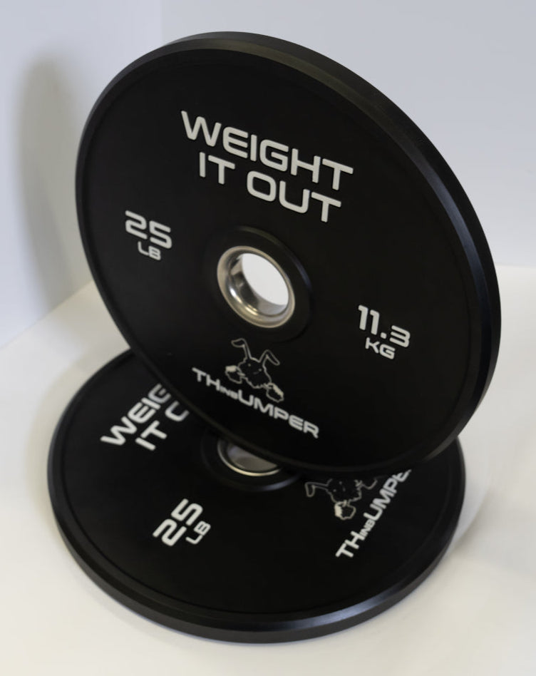'Thumper' Thin Bumper Weight Plate Sets. (Thinnest Bumper Plates Ever!) Preorder