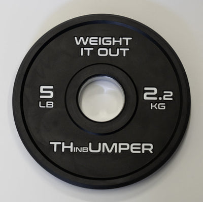 'Thumper' Thin Bumper Weight Plate Sets. (Thinnest Bumper Plates Ever!) Preorder