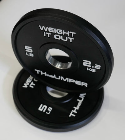 'Thumper' Thin Bumper Weight Plate Sets. (Thinnest Bumper Plates Ever!) Preorder