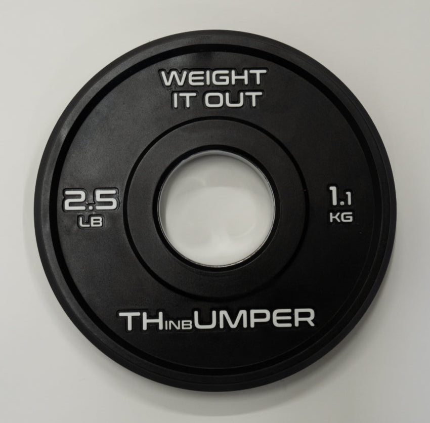 'Thumper' Thin Bumper Weight Plate Sets. (Thinnest Bumper Plates Ever!) Preorder