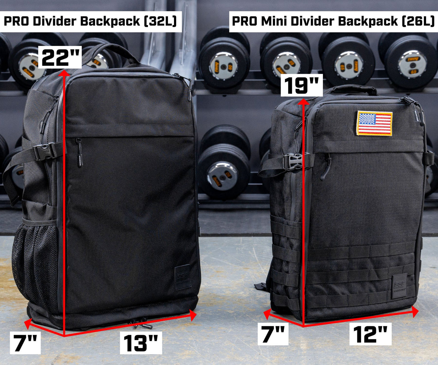 PRO Mini Divider Backpack (26L) - Weight It Out