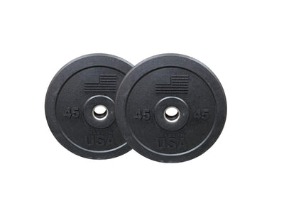 Thick USA Made Bumper Olympic Weight Plate Pairs