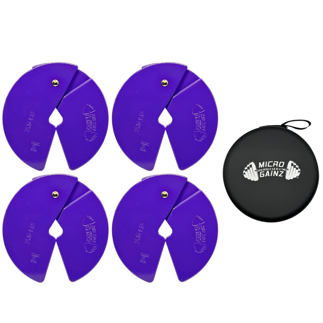 Micro Gainz Purple 2.5LB Dumbbell Fractional Weight Plates