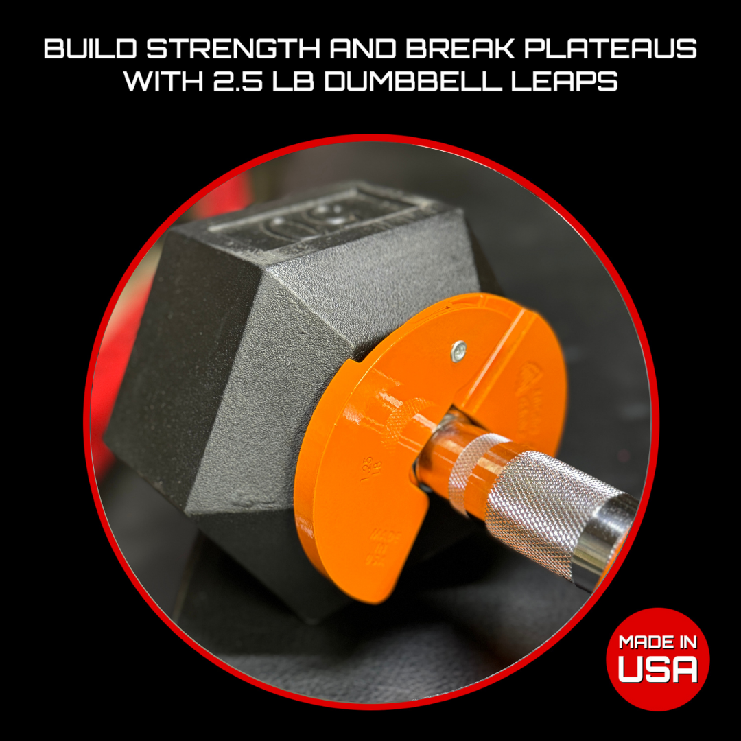 Micro Club Weight Micro Gainz Orange 1.25LB Dumbbell Fractional Weight Plates - Weight It Out