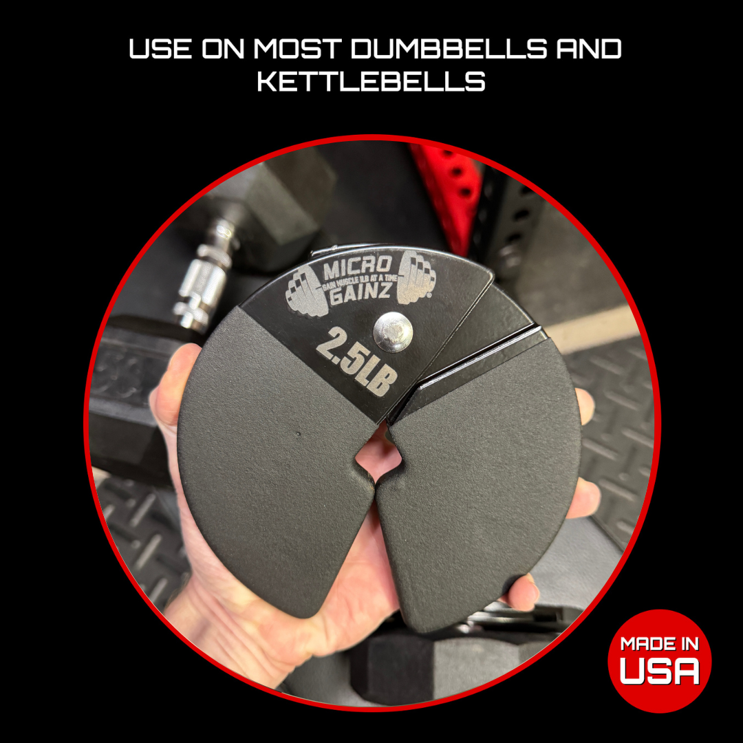 Micro Club Weight Micro Gainz PVC Dip Coated 2.5LB Dumbbell Fractional Weight Plates ...