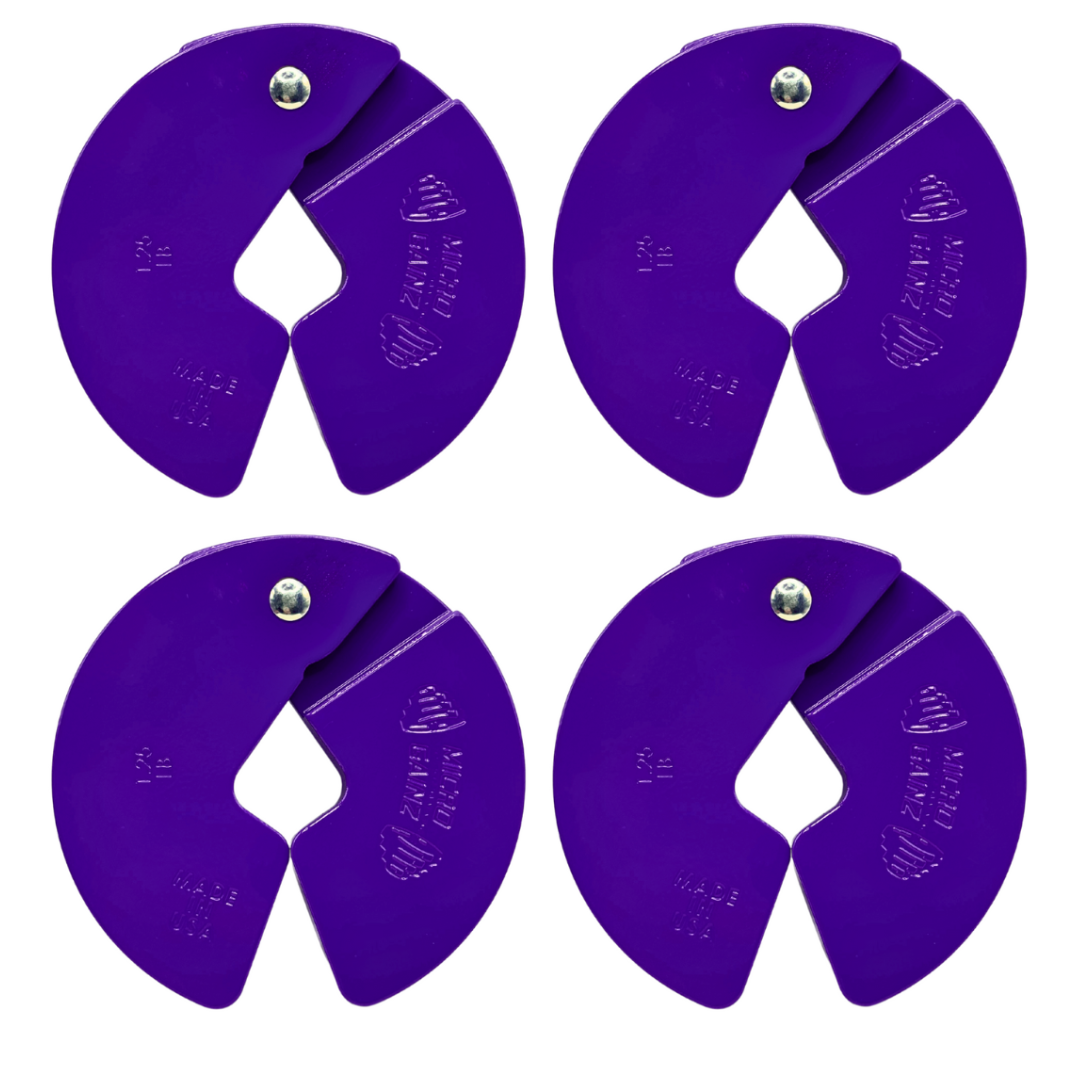 Micro Gainz Purple 1.25LB Dumbbell Fractional Weight Plates