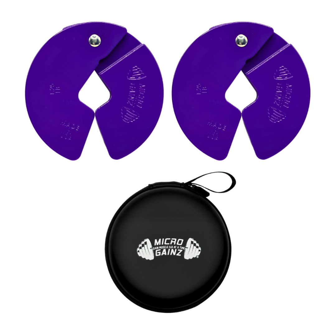 Micro Gainz Purple 1.25LB Dumbbell Fractional Weight Plates
