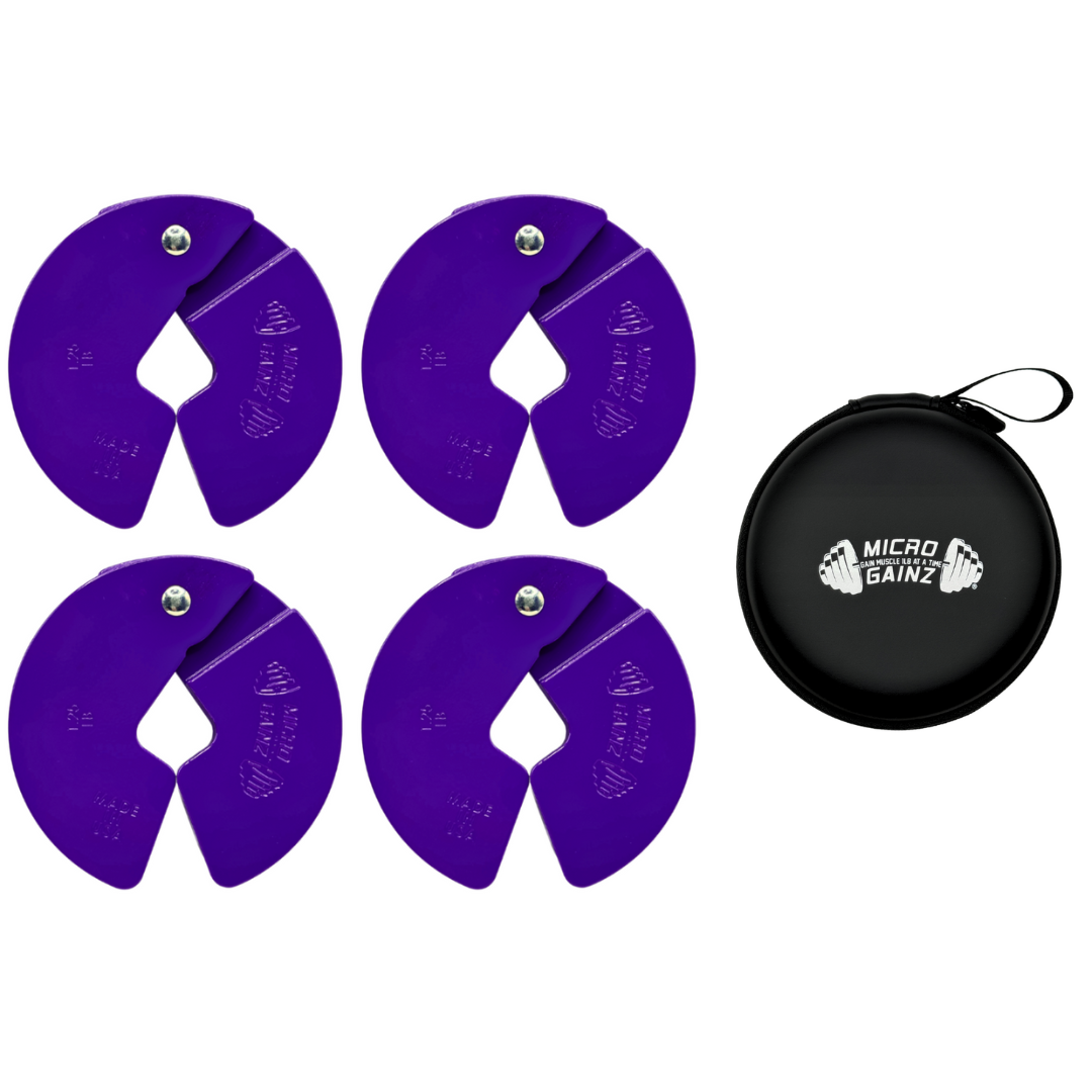 Micro Club Weight Micro Gainz Purple 1.25LB Dumbbell Fractional Weight Plates - Weight It Out