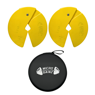 Micro Gainz Yellow 2.5LB Dumbbell Fractional Weight Plates