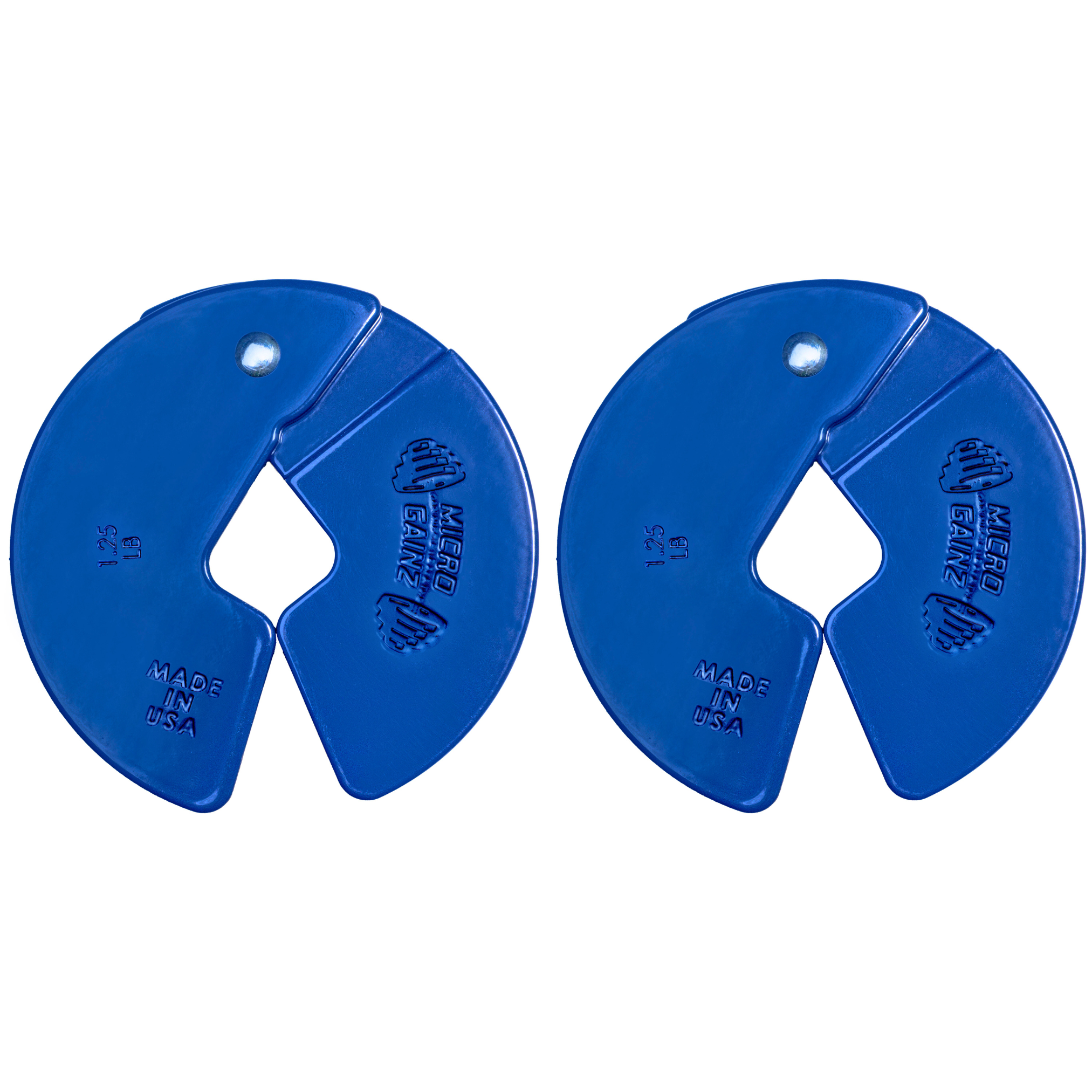 Micro Club Weight Micro Gainz Blue 1.25LB Dumbbell Fractional Weight Plates - Weight It Out