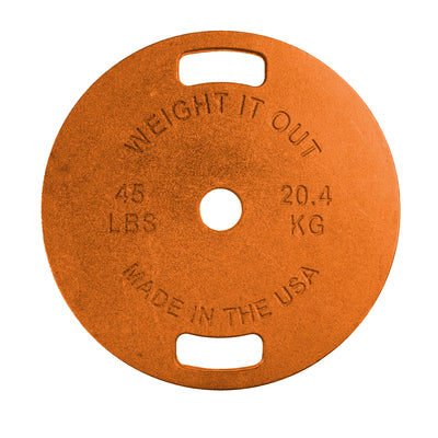 45 LBs Machined Cast Iron Weight Plate Pair