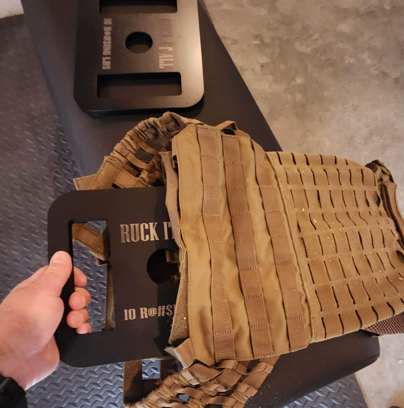 10 LB Weight Vest Plate With Center Hole And Handle