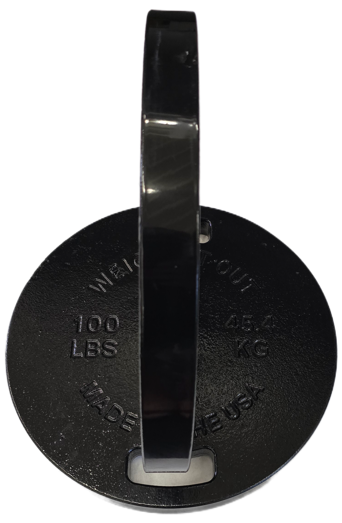 100 Pound 1.75" Thin Cast Iron Olympic Weight Plate Pair Preorder USA Made