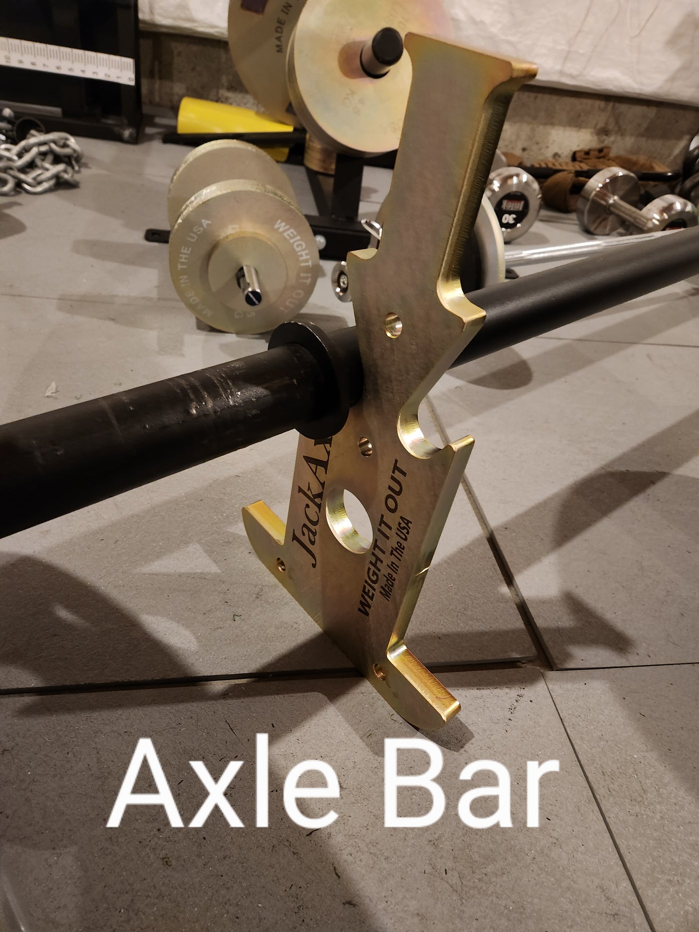 "JackAxe" Thin Multifunctional Deadlift Barbell Jack