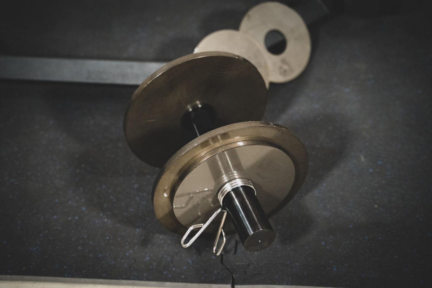 Premium Olympic Loadable Solid Steel One Piece Set (Of 2) Dumbbells