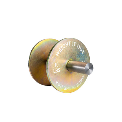 Premium Olympic Loadable Solid Steel One Piece Set (Of 2) Dumbbells