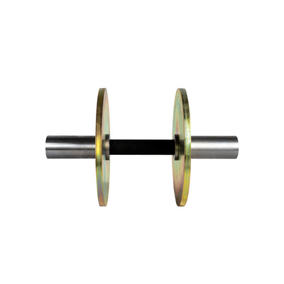 Premium Olympic Loadable Solid Steel One Piece Set (Of 2) Dumbbells