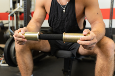 Premium Olympic Loadable Solid Steel One Piece Set (Of 2) Dumbbells