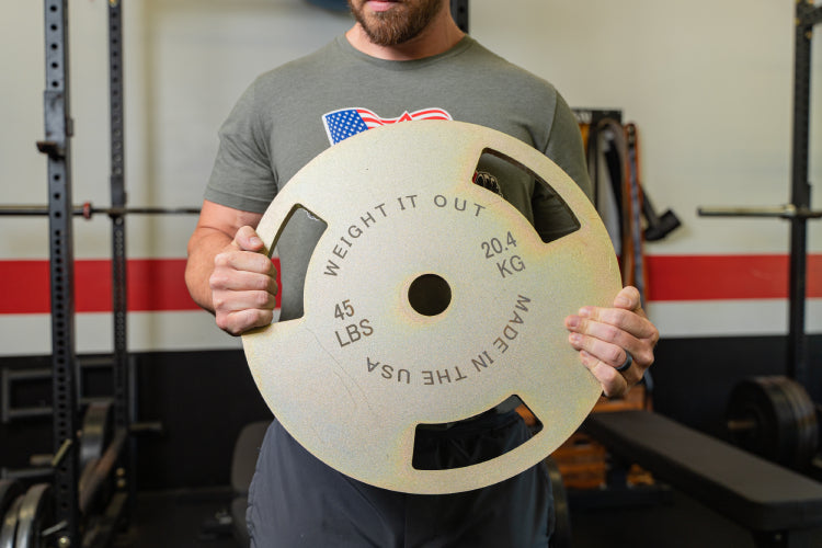 45 Pound Solid Steel Weight Plate Pair
