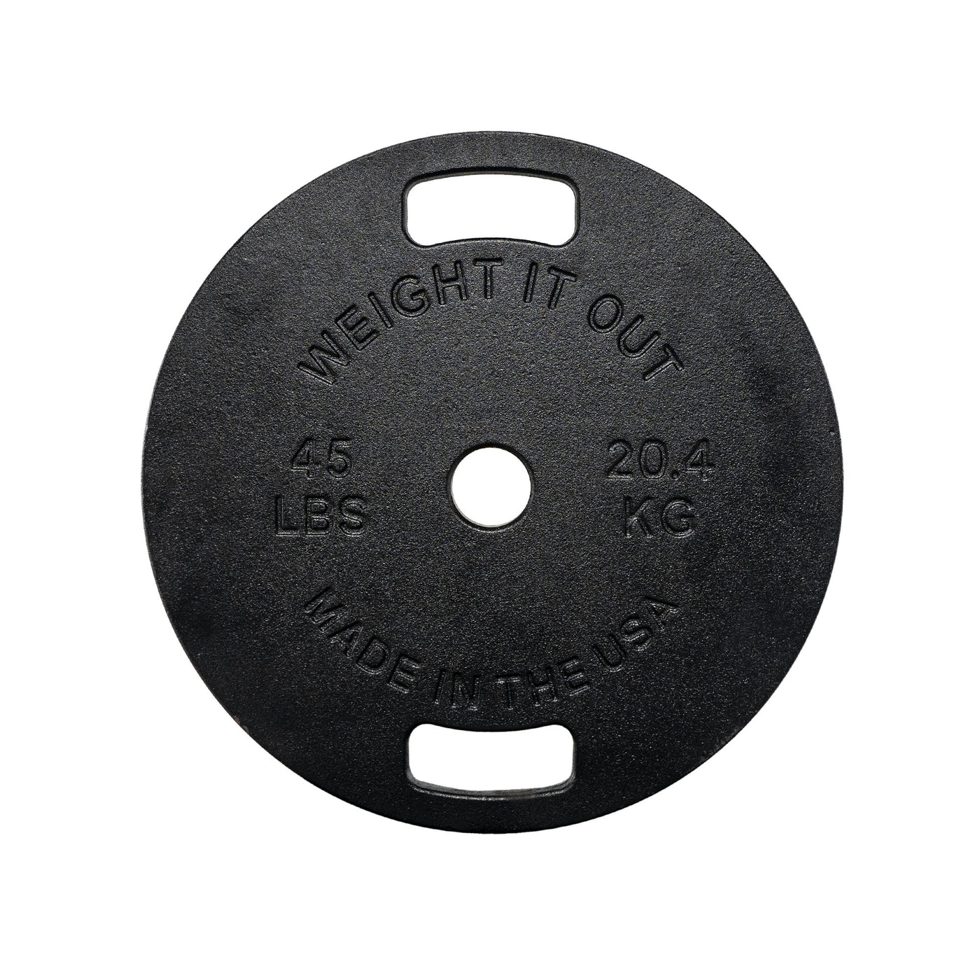45 Pound Cast Iron Weight Plate Pair (Free Shipping!) - Weight It Out