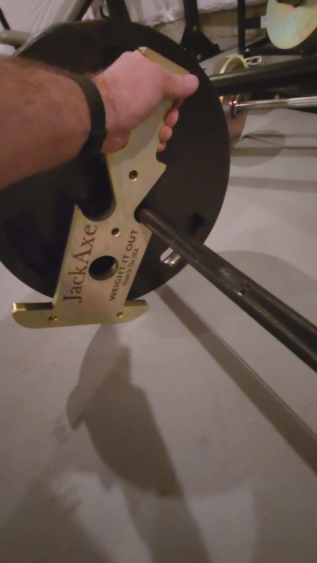 "JackAxe" Thin Multifunctional Deadlift Barbell Jack