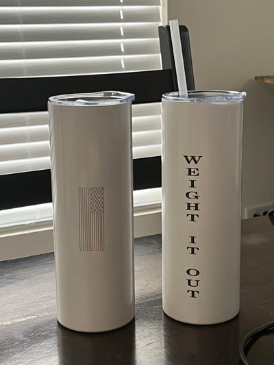 Weight It Out Glow in the Dark/UV Changing Tumbler
