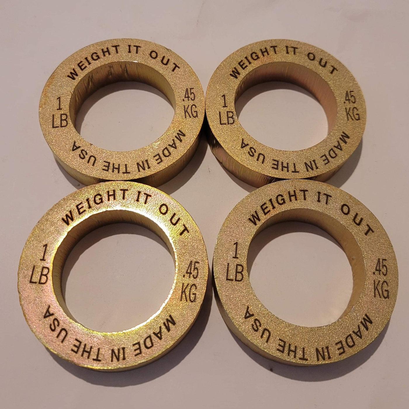 1 Pound Weight Plate Pair "NUTS"